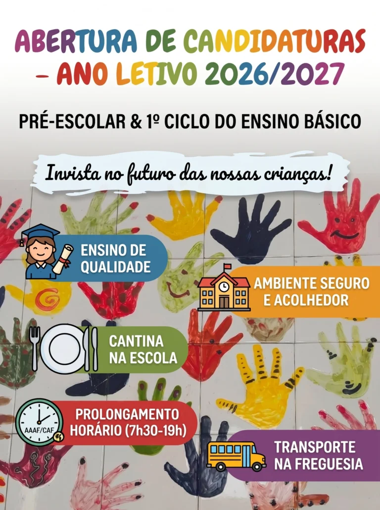 Abertura de Matrículas – Ano Letivo 2026/2027